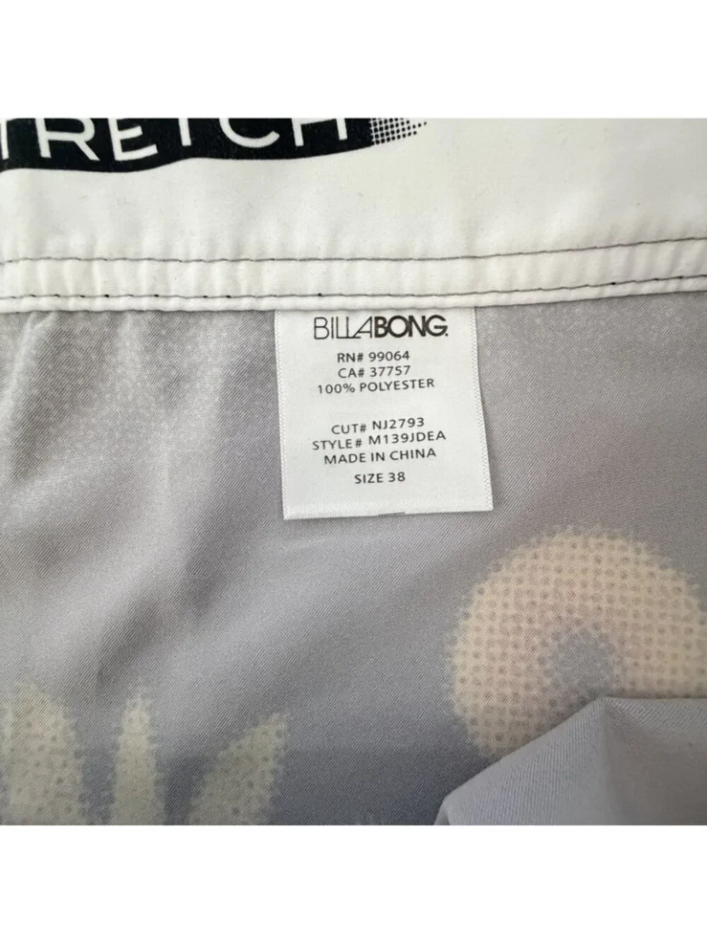 NWT PX3 Platinum X Stretch Flower Billabong Surf Board Shorts Size 38 BEACH SURF